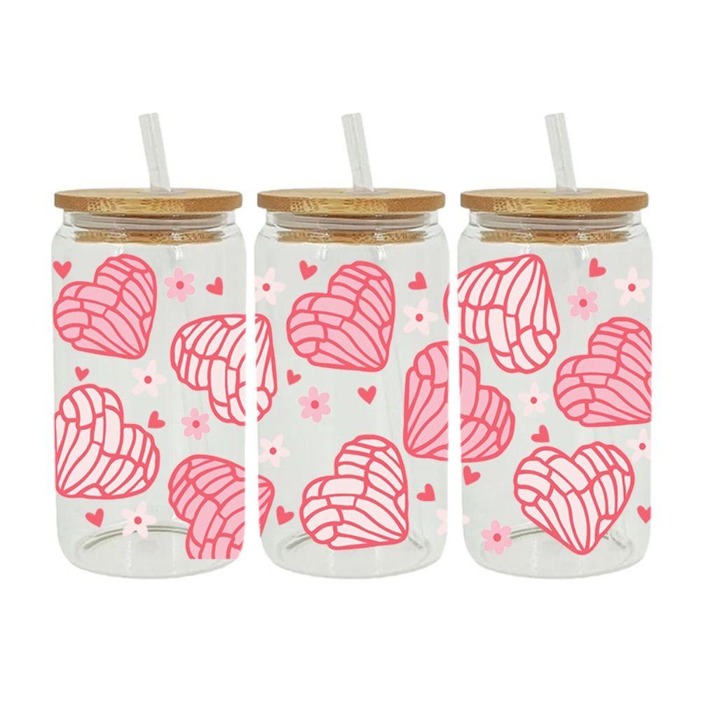 Кофейные печатные 3D УФ-наклейки для переноса DTF Водонепроницаемые наклейки на чашки Новые обертывания для чашек 16 унций