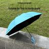 Children's Waterproof Rainbow Umbrella: Solid Color, Fresh Style, Sunscreen, Automatic, Long Handle