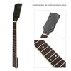 Wooden Folk Guitar Neck Fretboard Musical Instrument Part Black and White