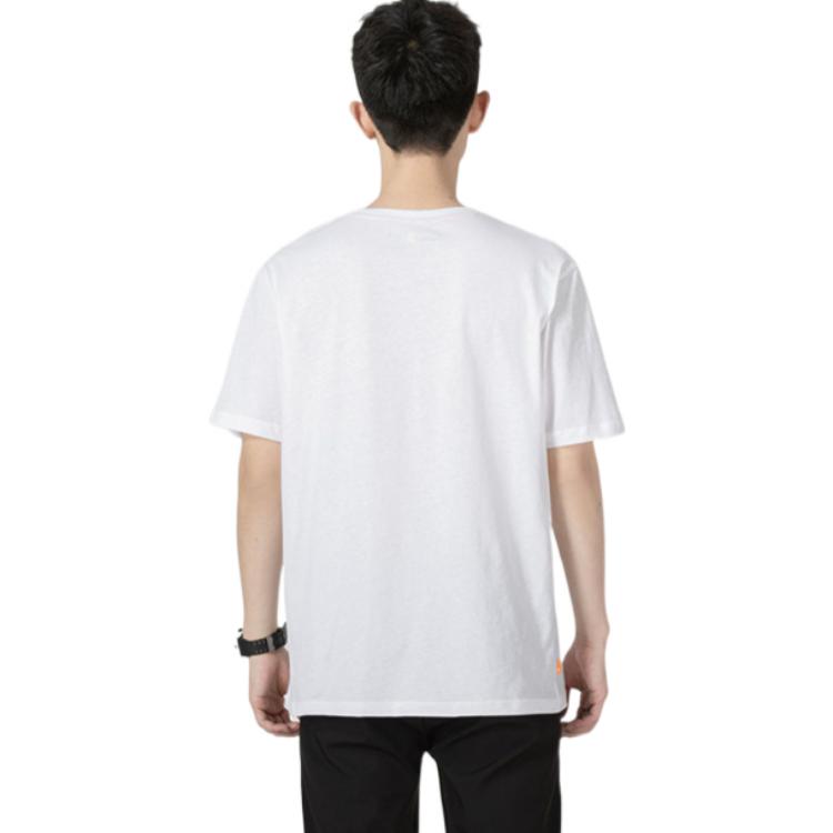 Timberland Однотонная спортивная повседневная футболка с круглым вырезом и коротким рукавом для мужчин, белые A5PGZ-100