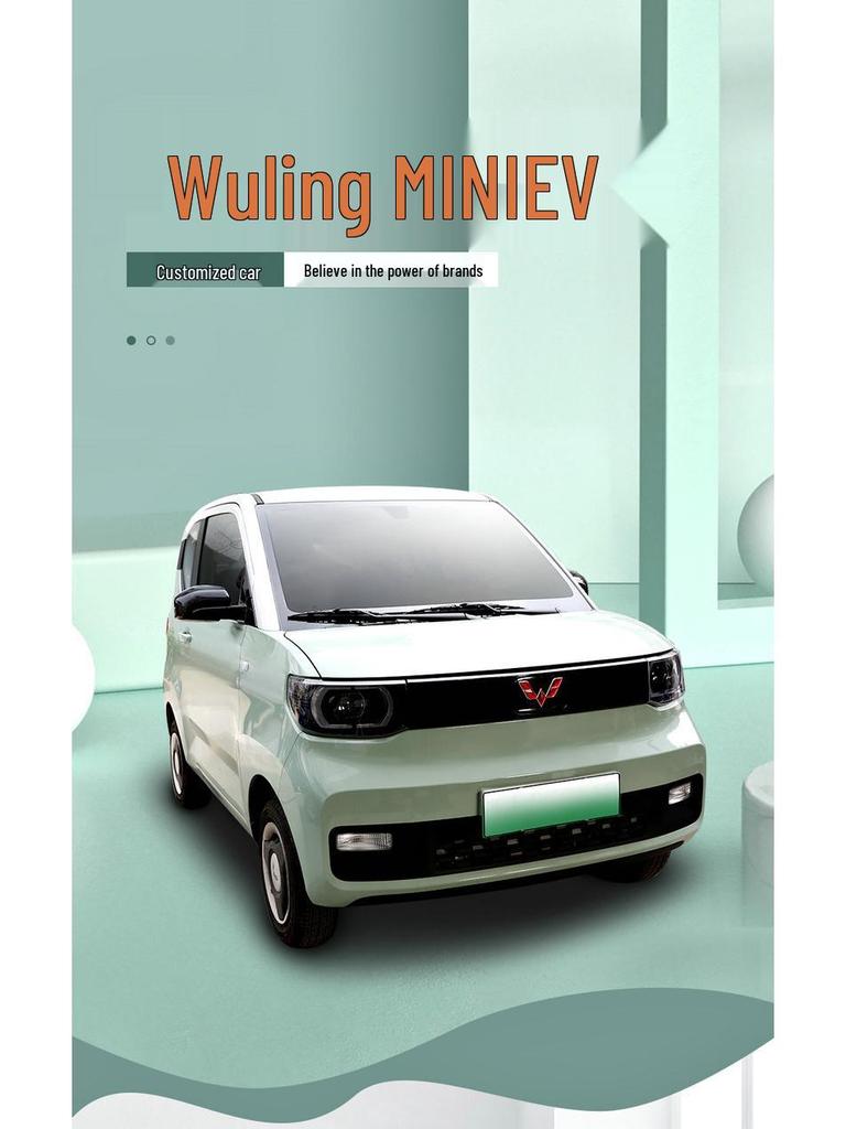 Cartoon Linen Seat Cover for Wuling Hongguang MiniEV Macaron – Full Wrap Interior Cushion