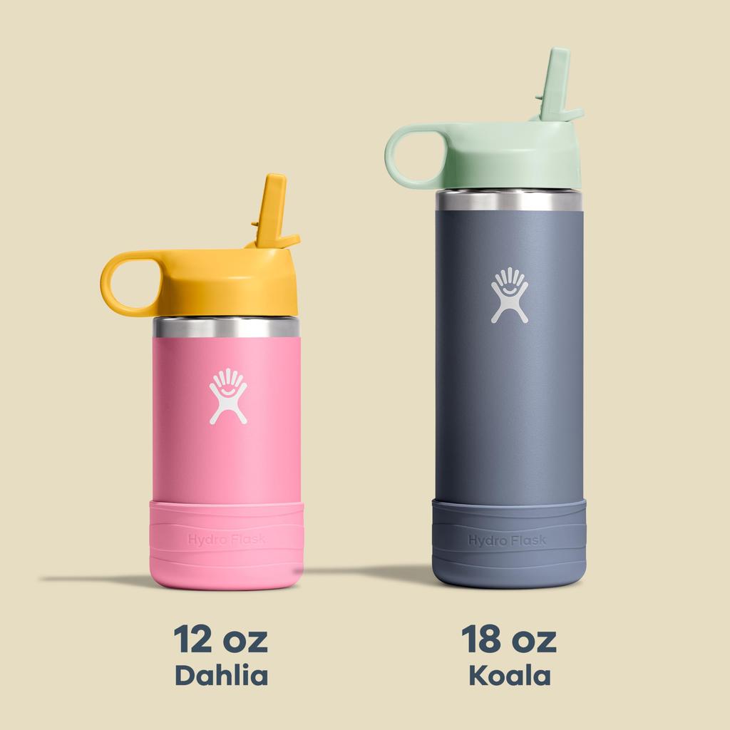 Kids Wide Mouth Stainless Steel Bottle, 12oz (354ml), Coconut Design, Insulated and Cold Water Bottle (Official Japanese Product)
