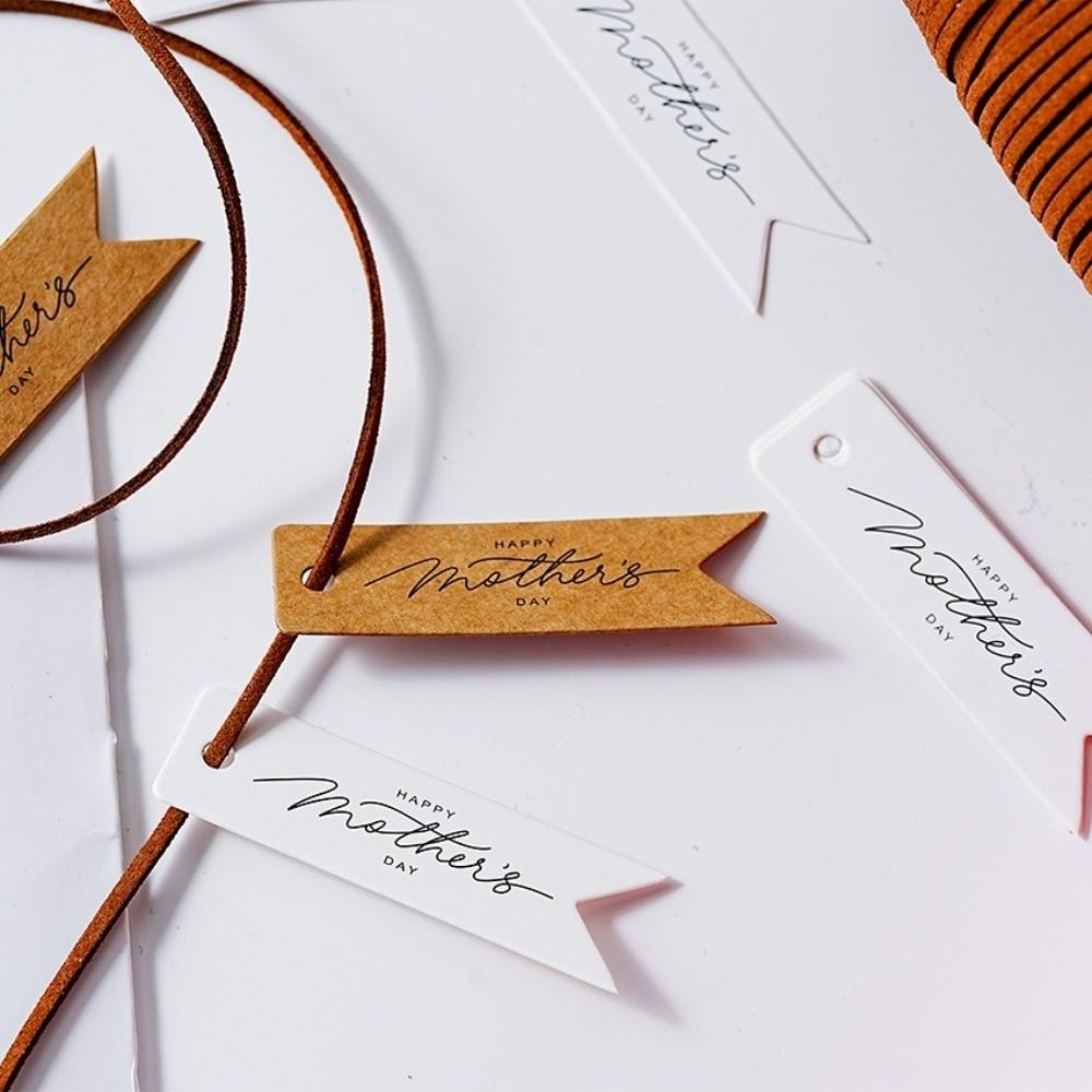 100pcs Hanging Decoration Mother Day Tags Handmade Cake Decor Tag Business Gift
