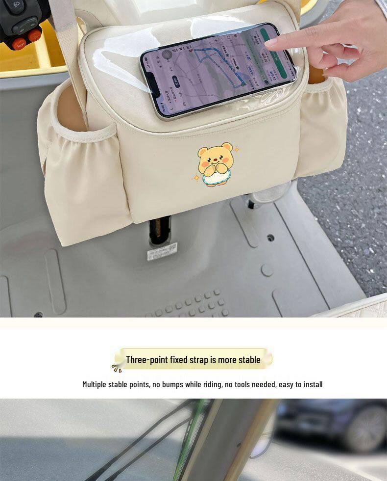 Multifunctional Hanging Bag for AIMA Lewei CA510/CA500 Electric Tricycle - Universal Front Storage Bag