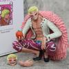 15 см Аниме Фигурки One Piece Ока Ситибукай Донкихот Дофламинго Фигурка Действия ПВХ Коллекция GK Статуя Дьявольского Плода Модель Игрушки