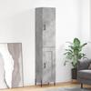 VidaXL Highboard Concrete Grey 34.5x34x180 Cm Engineered Wood 3199117