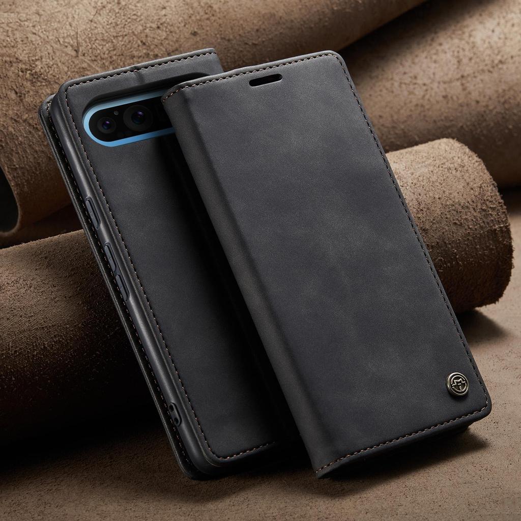 CaseMe-013 For Google Pixel 8 9 10 11 Pro/9 10 11 Pro XL 9a 10a Luxury Premium PU Leather Case Wallet Card Holder Phone Back Cover Stand Protector New