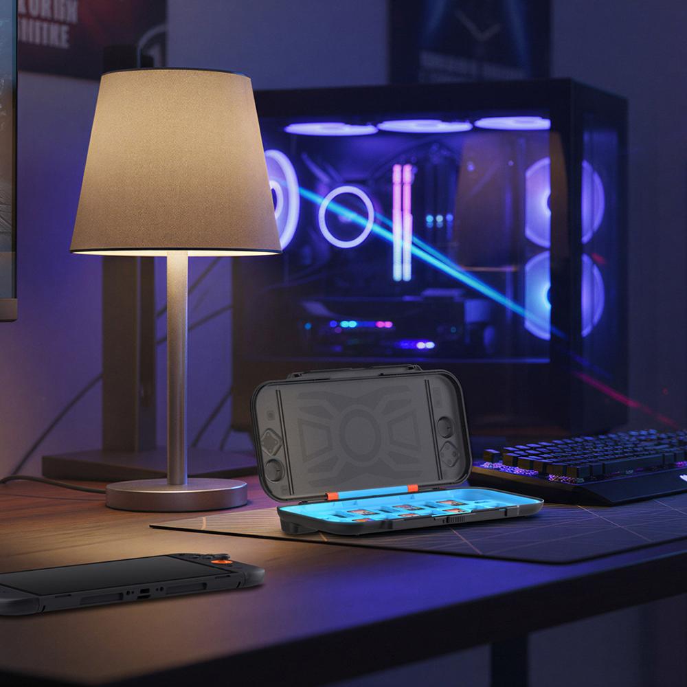 DOBE FOMIS ELECTRONICS TNS-51112 Для Nintendo Switch 2 Чехол для переноски Игровая консоль Жесткий защитный чехол с 14 слотами для игровых карт