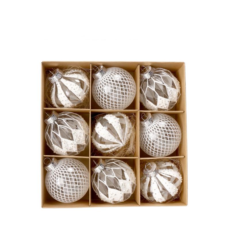9 шт., рождественские шары, украшения для рождественской елки-елочные украшения, большой подвесной шар для праздничной свадьбы, вечеринки