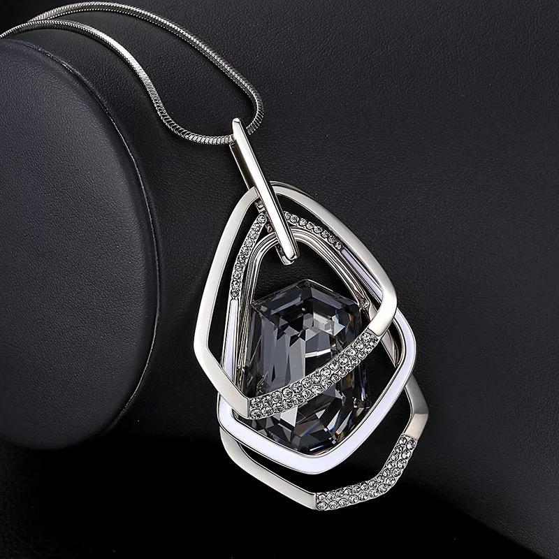 Long Necklaces & Pendants for Women Maxi Collier Femme Geometric Chain Fashion Necklace Statement Colar Accessories Jewelry 2024