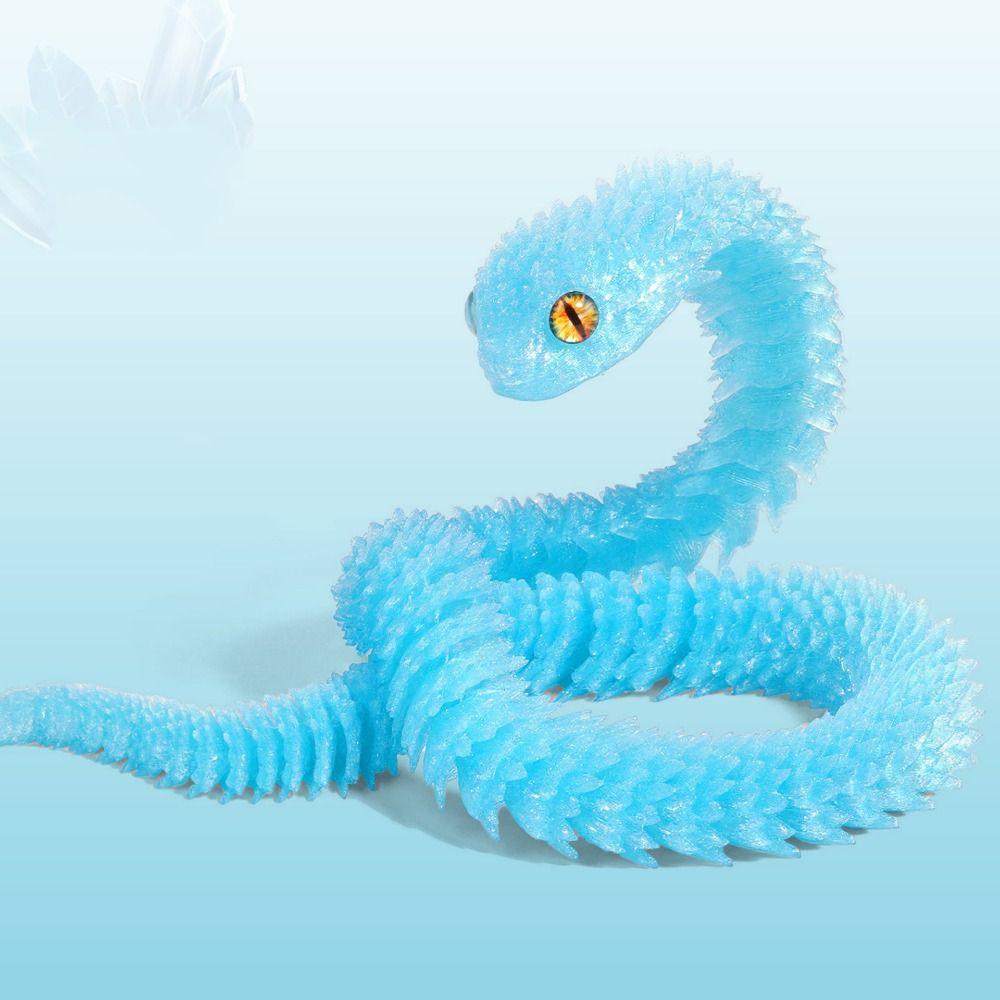 30/45/60 см 3D-печатная игрушка змея реалистичная имитация модели змеи настольное украшение