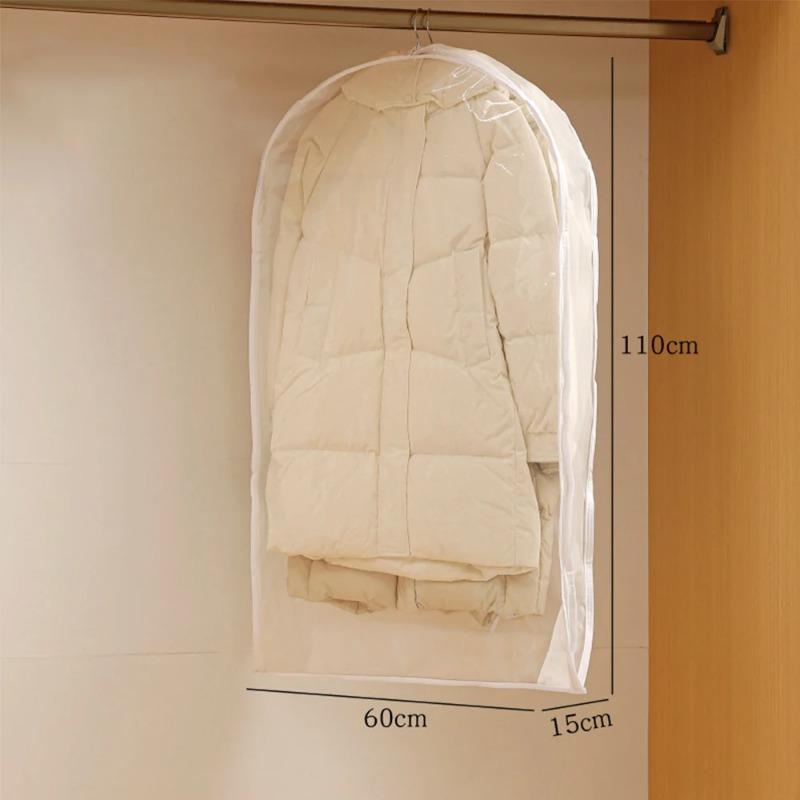 Пылезащитный чехол на молнии - Компактный подвесной компрессионный органайзер для гардероба для пуховиков