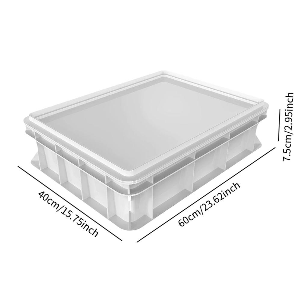 Pizza Dough Proofing Box Stackable Fermentation Storage Tray Sturdy Multipurpose
