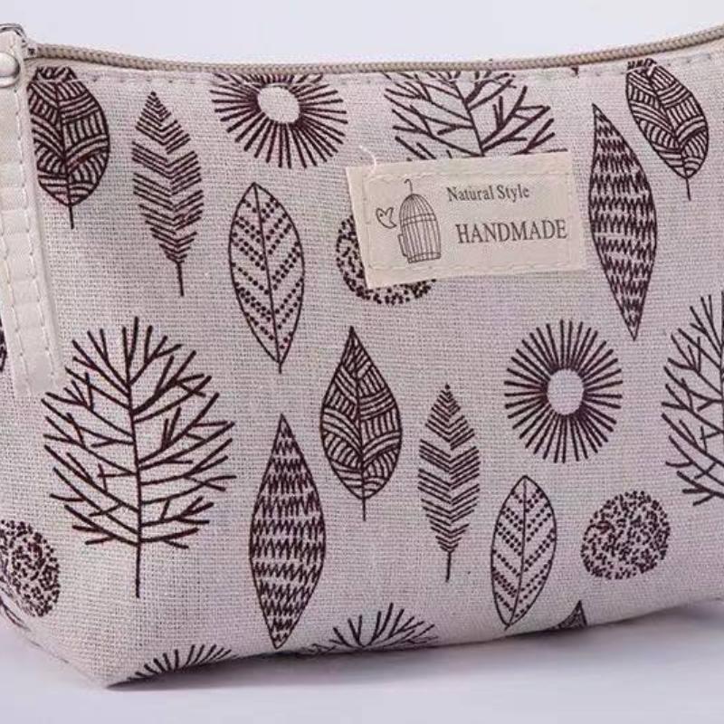 Canvas Cosmetic Bag Large Capacity Fabric Change Bag Travel Area Cosmetics Wash Storage Bag
