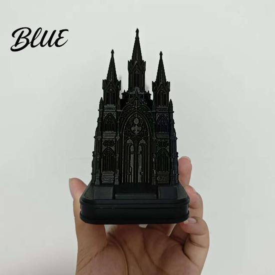 Аксессуары для мобильных телефонов 3D-печатная подставка-церковь Черный Готический Собор Держатель Аксессуар для домашнего офиса Настольный Декор Подставка