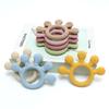 Color Kids Baby Silicone Teether Toy BPA Free Kids Chewing Ring Baby Toy Newborn Cartoon Silicone Teething Toys Baby Accessories