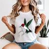 Hummingbird Palestine Unisexs T Shirt Keffiyeh Ladies Tee Peace For Palestine