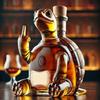 Funny Middle Finger Whiskey Glass Decanter With Duck For Turtle Dog Design 10Oz Wine Bottle For Bar Office Home Decor Statue
