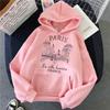 Fashion Bonjour Paris Text Print Hoodies 2025 Casual Vintge Y2k Sweatshirts Clothes Women Men Graphic Gothic Pullovers Hooded