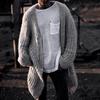 New Versatile Autumn And Winter Cardigan Men'S Retro Knitted Sweater Jacket Long Sleeved Heavy Jacquard Sweater