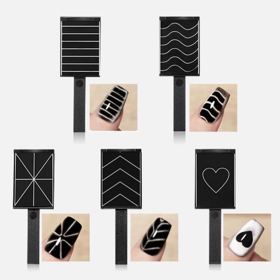 5 шт., магнит для дизайна ногтей, дизайн ногтей «кошачий глаз», магнитная палочка для ногтей, узор, магнитная палочка для маникюра, аксессуары для дизайна ногтей