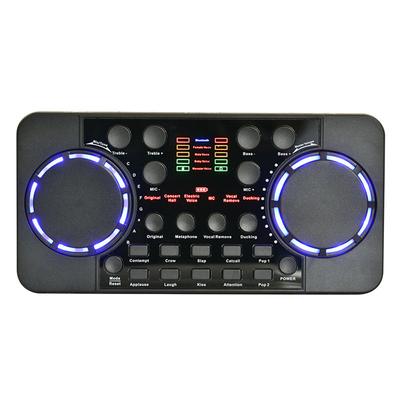 Для V300 Pro Live Streaming Sound Card 10 звуковых эффектов 4.0 Аудиоинтерфейс Микшер для DJ Music Studio Recording Karaoke