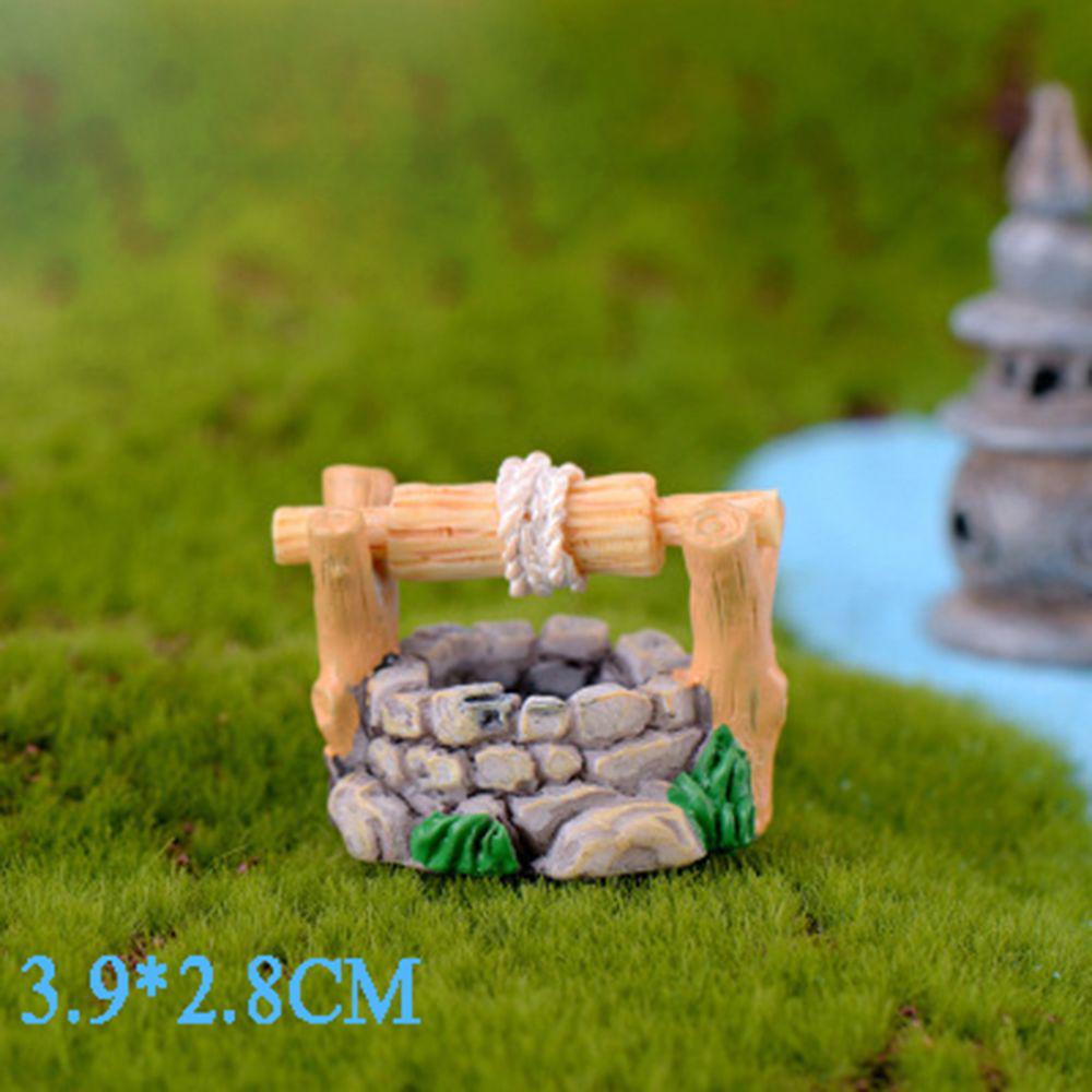 Resin DIY Micro Courtyard Beautiful Lawn Landscape Crafts Decor Garden Miniature Retro Figurines