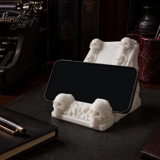 Artistic Phone Stand 3D Printed Skeleton Mobile Holder, Universal Stand, Decorative Desktop Holder Support, Creative Skulls for All Models Energy