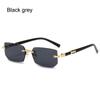 UV400 Protection Frameless Sun Glasses Y2K Eyewear Rimless Rectangle Sunglasses  for Women & Men