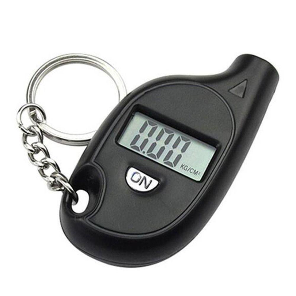 LCD Display Tire Pressure Meter Keychain Style Car Tire Pressure Meter  Auto Motorcycle