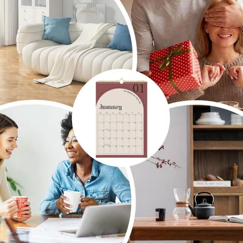 Английский Ежемесячный Настенный Календарь Календарь-Планировщик на 18 месяцев Украшение для дома