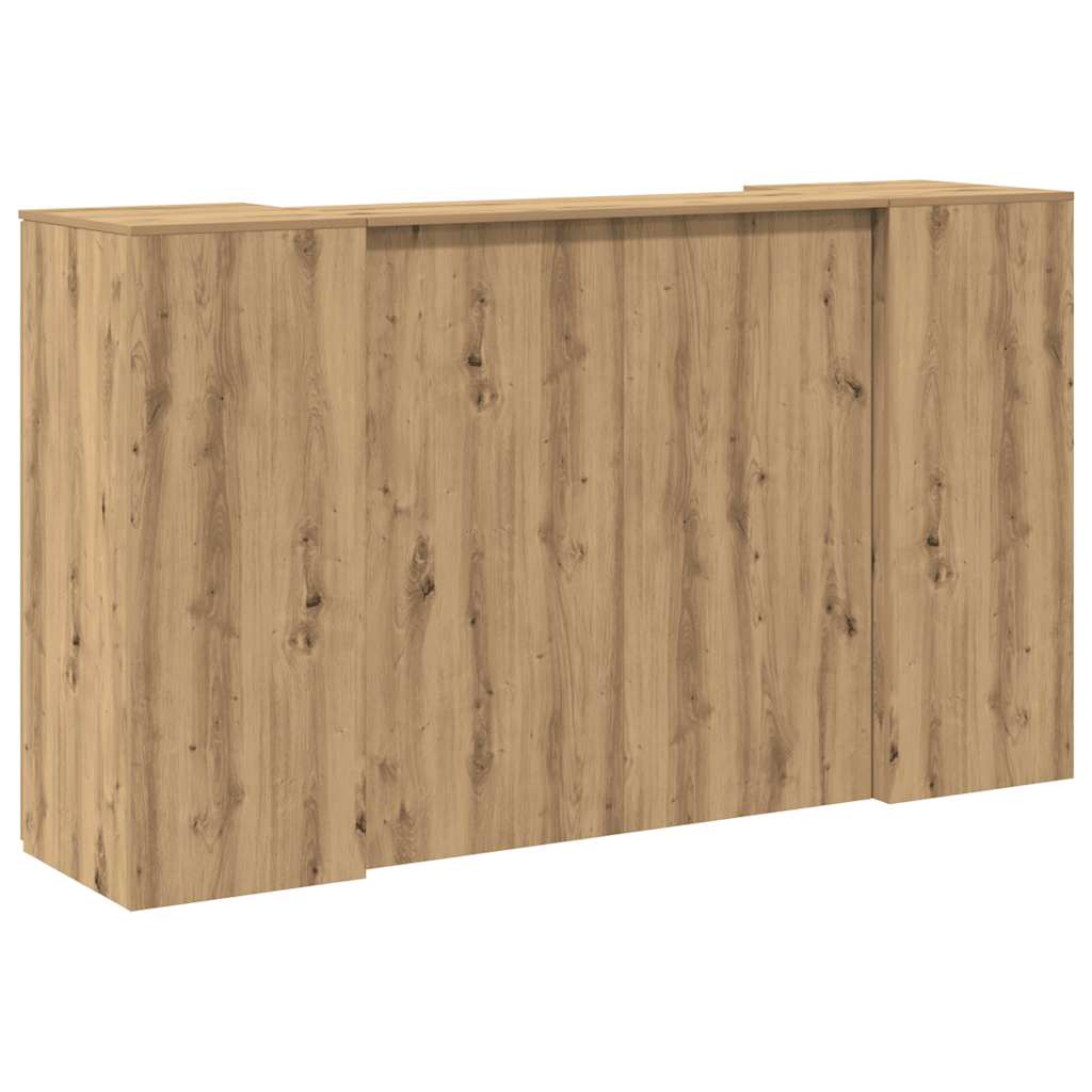 Reception Desk Artisan Oak 180 x 50 x 103.5 cm Particleboard