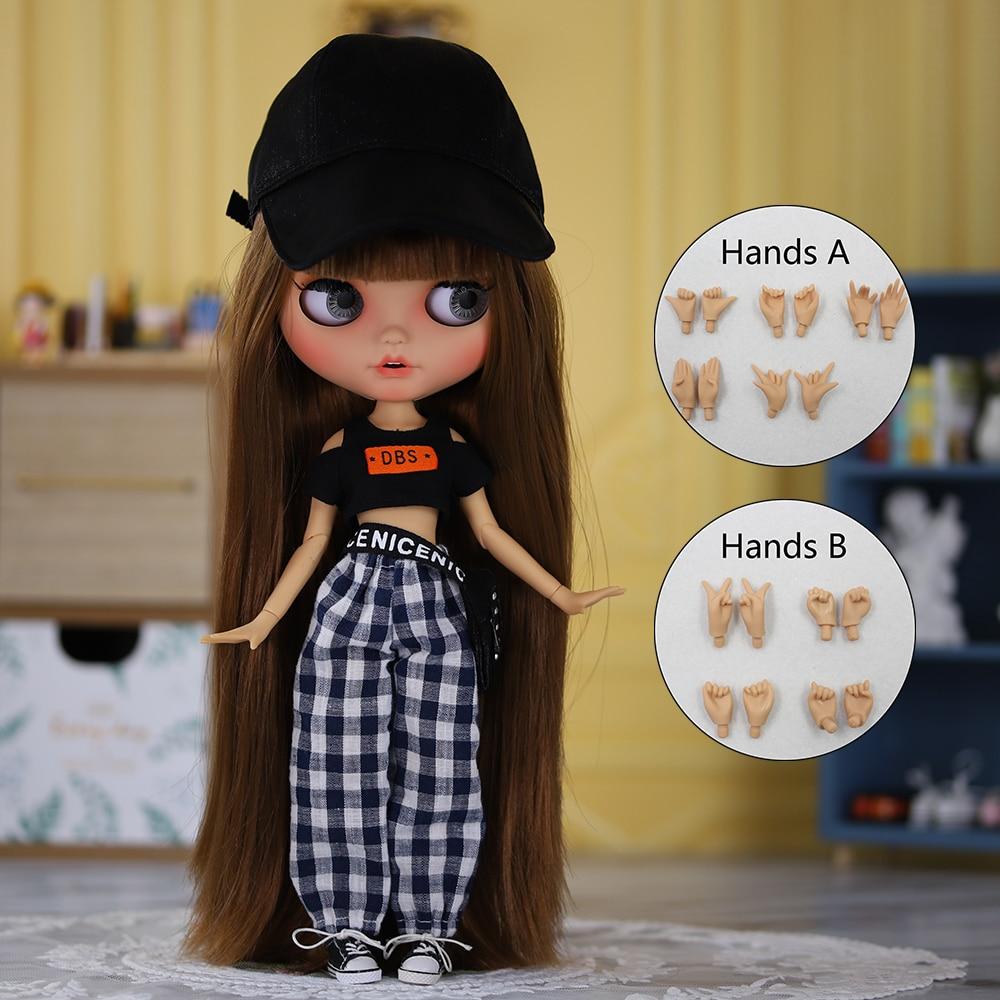 Кукла ICY blyth 1/6, кукла BJD, шарнирное тело, коричневая кожа, матовое лицо, 30 см, игрушка в подарок, аниме для девочек SD