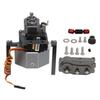 RC Gear Box Transfer Case Aluminum Alloy Anodize Accurate RC Gear Box Kit with Shaft for SCX10 1 10 313mm Wheelbase
