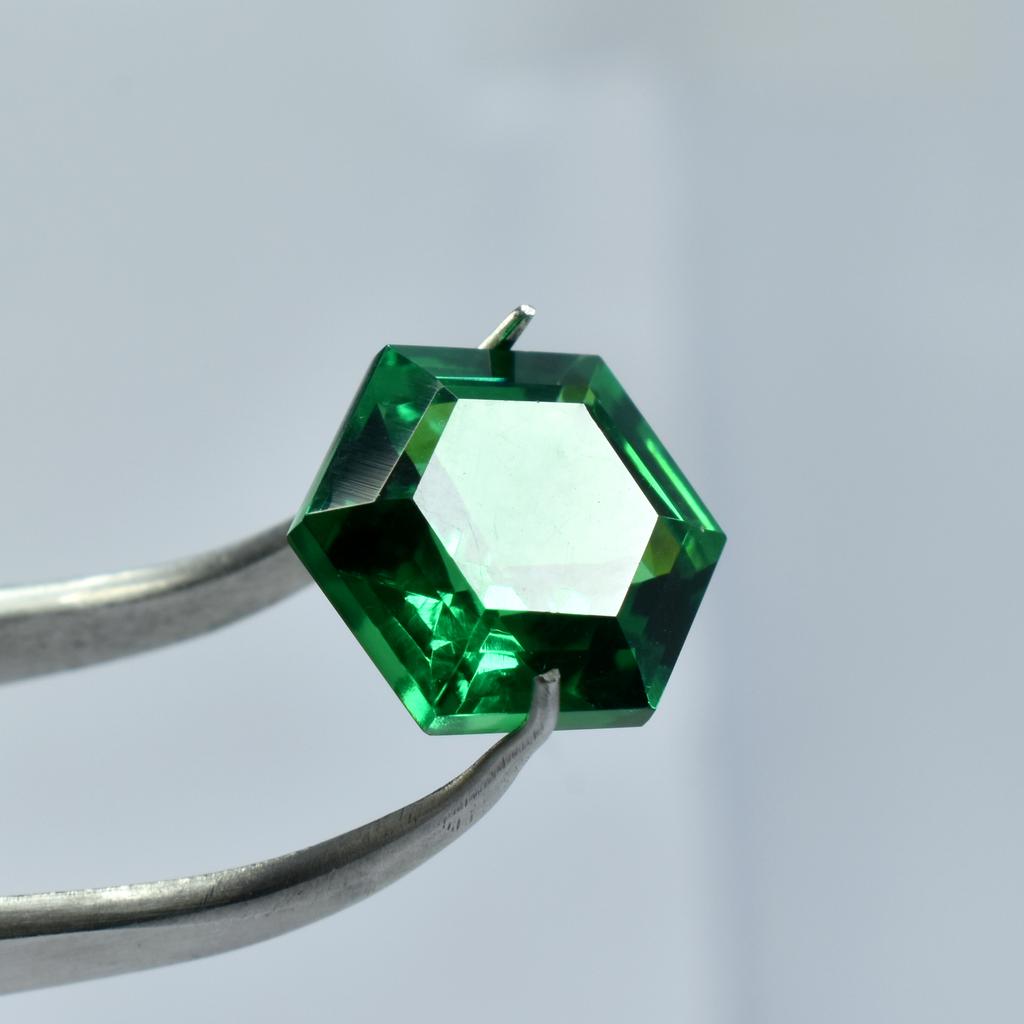 10.20 Carat Natural Green Brazilian Garnet Fancy Shape   Loose Gemstone.