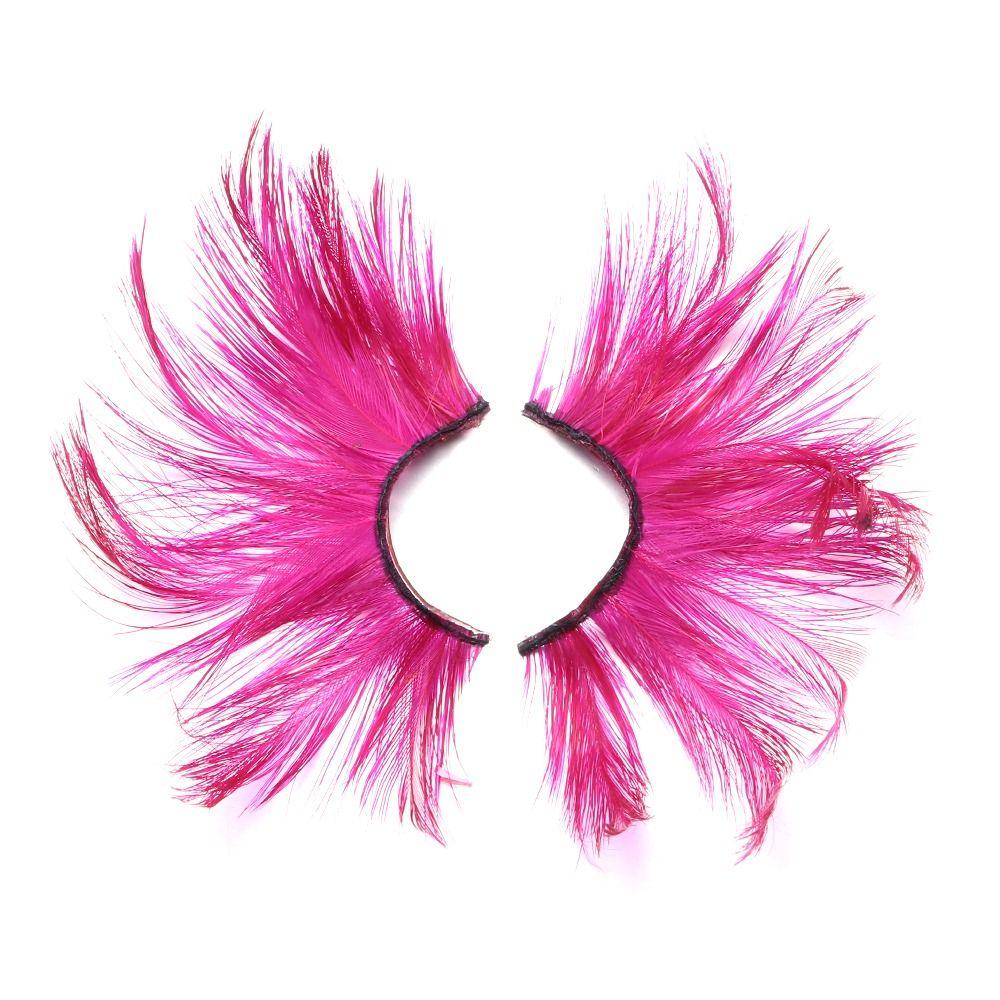 Накладные ресницы-перья Ресницы-перья Очень длинные Натуральный вид Маскарад