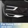 Для Volvo XC60 2018 ABS передняя противотуманная фара автомобиля, накладка, передняя противотуманная фара, рамка, наклейка, аксессуары для стайлинга