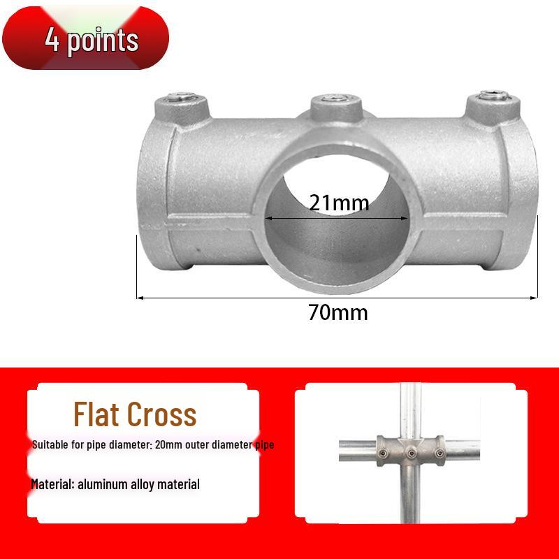 20/25/32mm Steel Pipe Connector: Galvanized 6-Point Round Elbow Joint Fastener