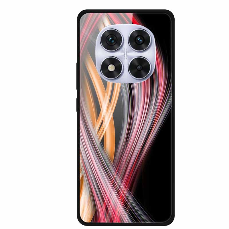 Закаленное Стекло Чехол Для Redmi Note 14 Pro Coque 14Pro Цветы Чехлы Для Телефона Для Xiaomi Redmi Note14 Pro Жесткий Задний Чехол Funda