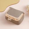 Мини-шкатулка для украшений из натуральной кожи для женских серег, золотых колец и наушников