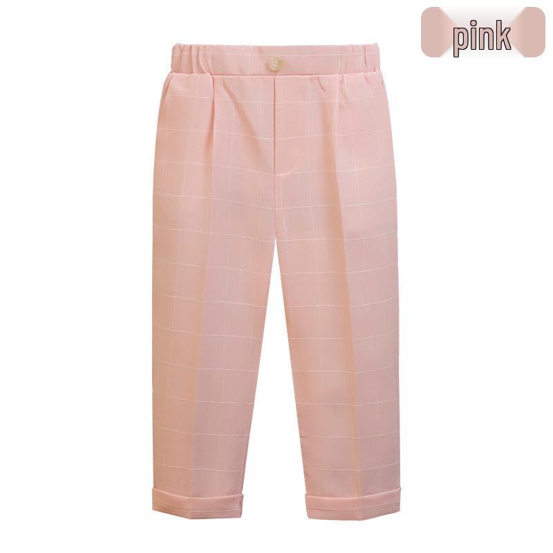 Детские однотонные брюки - Повседневные длинные брюки для мальчиков для школьной формы, Весенне-осенний костюм для выступлений