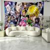 Стена Гобелена Hunter x Hunter Эстетичное Настенное Полотно Печатный Тканевый Плед Декоративные Гобелены для Спальни Гостиной Домашний Декор