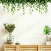 Креативная наклейка на стену в виде зеленой лозы, самоклеящаяся, съемная, ПВХ, наклейка для украшения стен спальни, гостиной