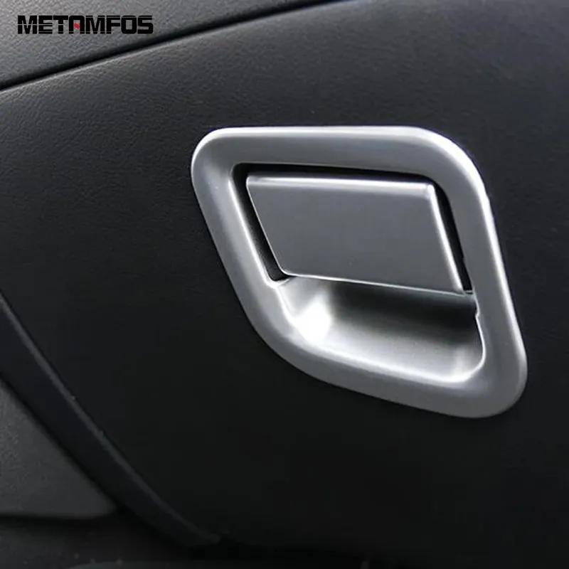 For Nissan Sentra Sylphy -2024 2025 Carbon Fiber Glove Storage Box Door Handle Cover Trim Sticker Accessories Car Styling