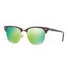 RayBan Party Master Plate Frame Reflective Mirror Sunglasses Men's Green Reflective Lenses
