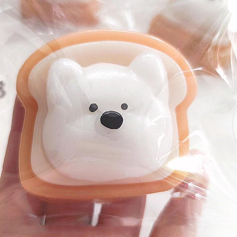 Kawaii Toast Squishy Squeeze Slow Rebound Игрушка для снятия стресса Моделирование десерта Игрушка для щипков Подарок на день рождения Игрушки для беспокойства