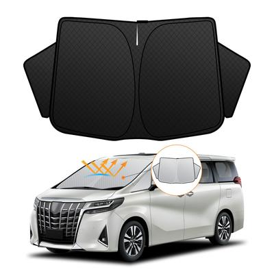Солнцезащитный козырек на лобовое стекло Toyota UV Без присосок Легкий Летний УФ Легкая установка и включает сумку для хранения [Улучшенная версия] Alphard/Vellfire (30