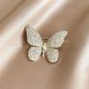Badge Suit Collar Pin Full Rhinestone Rhinestone Brooch Fashion Rhinestone Butterfly Brooch  Girls