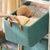 Foldable Fabric Clothes Storage Box with Steel Frame
