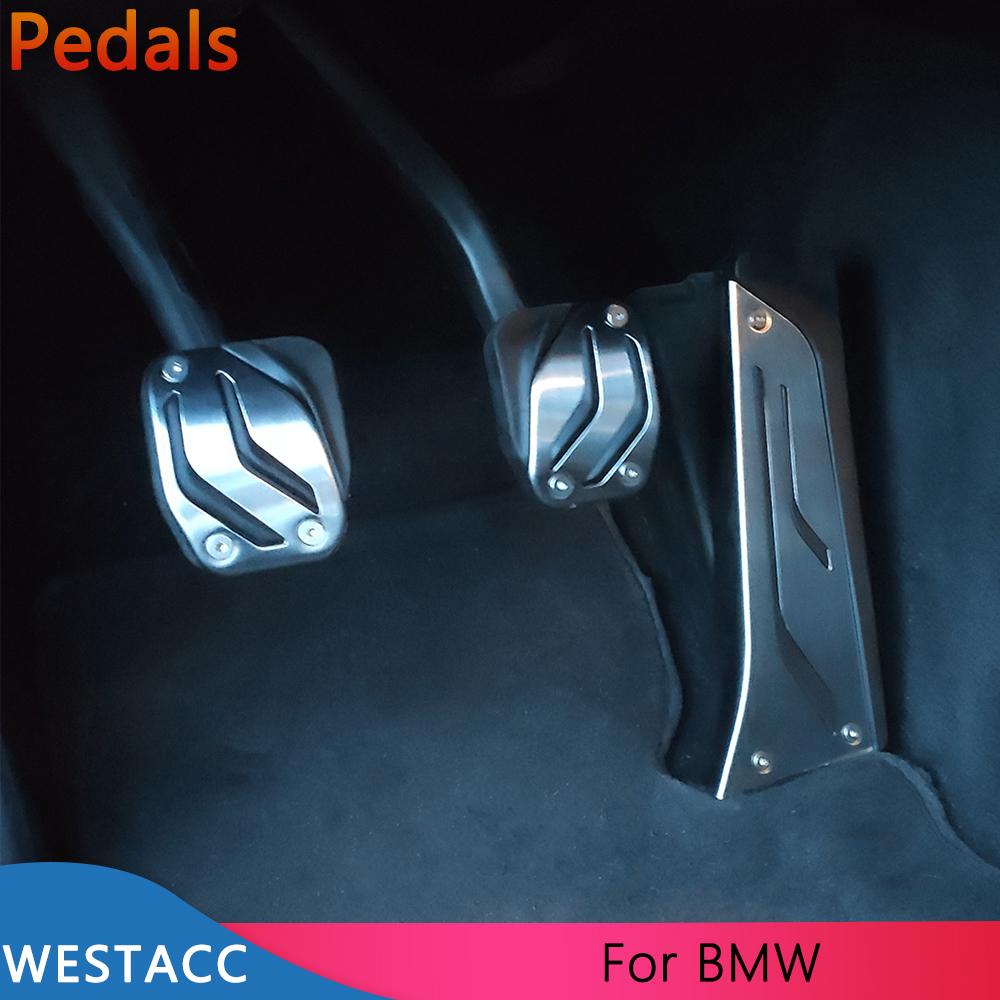 Автомобильные педали, газовый тормоз, подставка для сцепления, чехол для BMW 5 серии G30 G31 G38 520d 520i 525i 528i 530i 2017-
